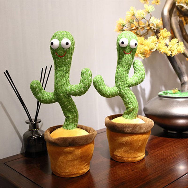 Lovely Talking Toy Dancing Cactus Doll Speak Talk Sound Record Repeat Toy Kawaii Cactus Toys Children Kids Education Toy Gift