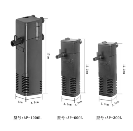 3/4/8/22W Aquarium Filter Submersible Pump Fish Tank internal Water purify Oxygen Spray Power Filter EU Plug aquarium