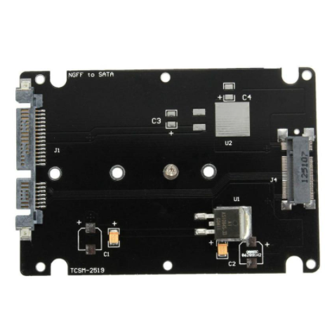 M.2 NGFF To 2.5 inch SATA SSD/MSATA To SATA Adapter Card Case (B key For PC Adapter M2 +M Desktop Socket NGFF )