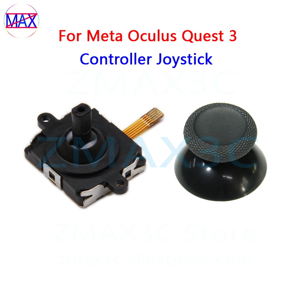 For Oculus Quest 3 VR Controller Joystick Replacement For Meta Quest 3 Handle 3D Analog Joysticks Thumb Stick Cap Repair Parts  Joystick Replacement For Oculus Quest 2