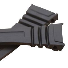 Silicone Watch Band Stainless Steel Pin Buckle Replacement Watchband for Casio W-96H Sports Men Strap Bracelets Only Black