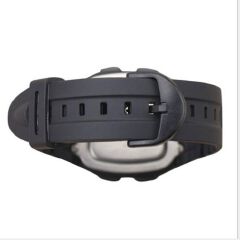 Silicone Watch Band Stainless Steel Pin Buckle Replacement Watchband for Casio W-96H Sports Men Strap Bracelets Only Black