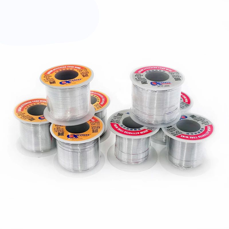 Solder Wire Tin 63/37 soldering Low melting 0.5mm 0.8mm 1.0mm 1.2mm 2.0mm Rosin Core Flux1.8%~ 2.4%