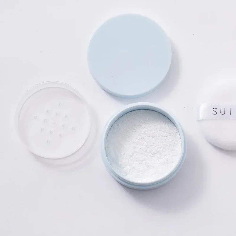 New Mini Macaron Empty Loose Powder Box Jars with Sifter Dispersion Powder White Cap Puff Powder Subpackage Cosmetics Container