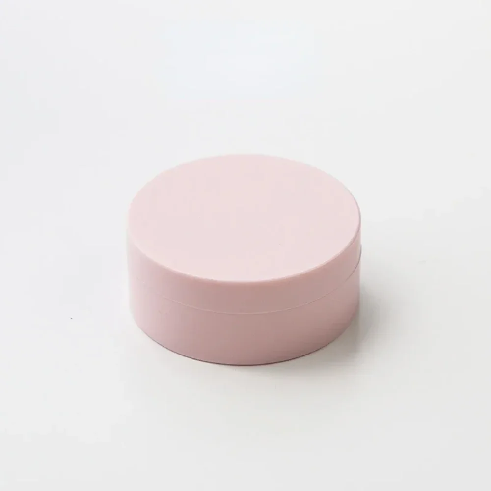 New Mini Macaron Empty Loose Powder Box Jars with Sifter Dispersion Powder White Cap Puff Powder Subpackage Cosmetics Container