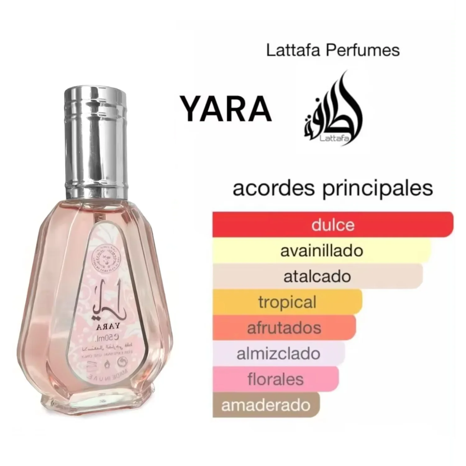 Yara Rosa Perfume for Women 50 Ml - Arab Fragrance - Ideal for Lovers of Sweet and Floral Perfumes