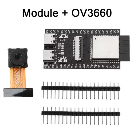 ESP ESP32-S3 CAM WiFi Bluetooth development board module onboard ESP32-S3 N16R8 dual TYPE-C OV2640 /OV5640/OV3660 Camera