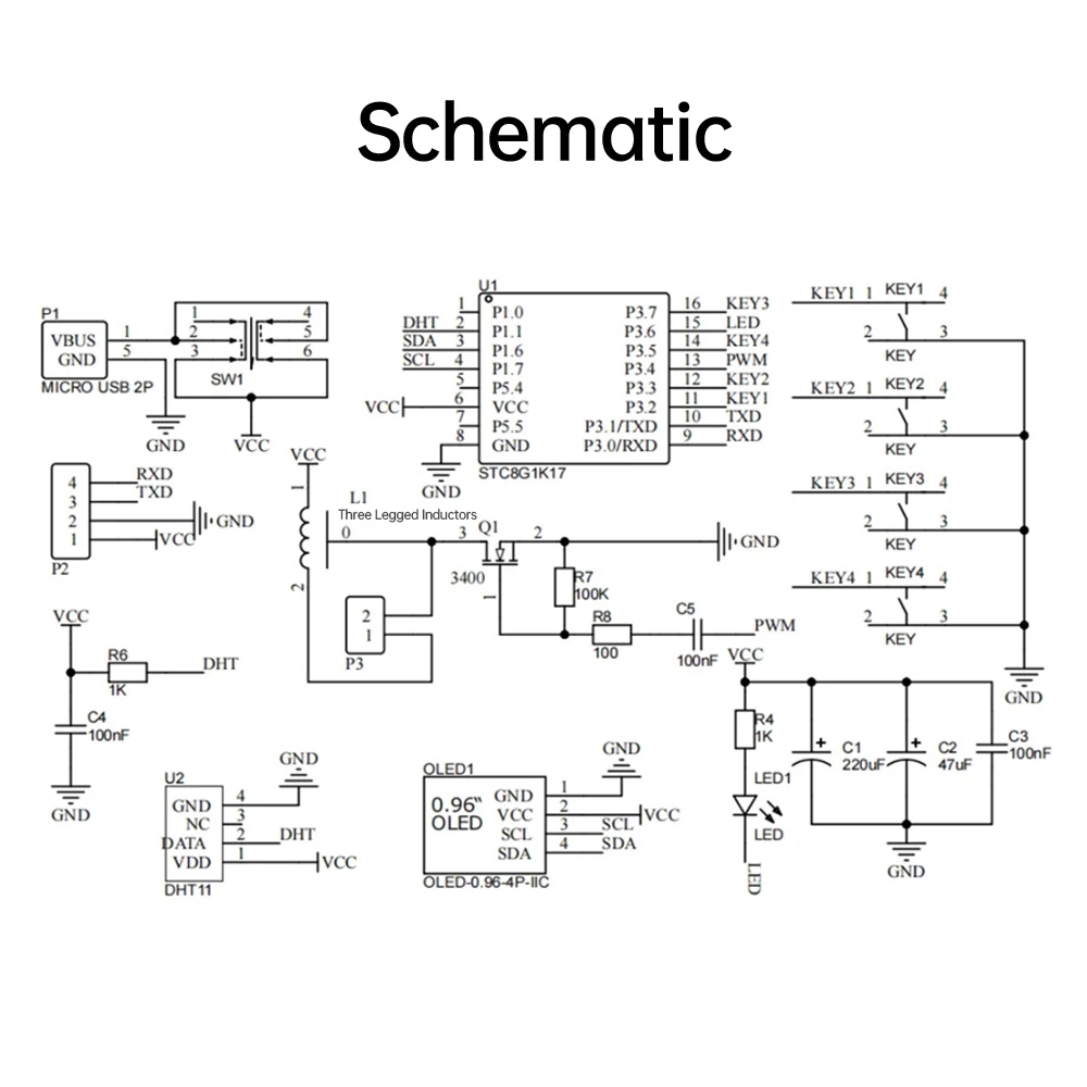 Usb Humidifier Mist Electronic Diy Kit Oled Display Temperature And Humidity Spray Circuit Board Manufacturing Welding Practice