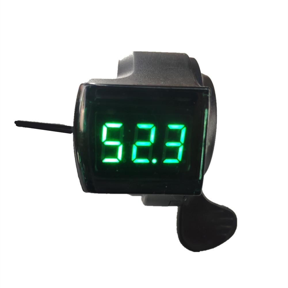 E-bike Thumb Throttle LCD Digital Battery Voltage Display Speed Control Handlebar Grips Switch Electric Bike Accessories