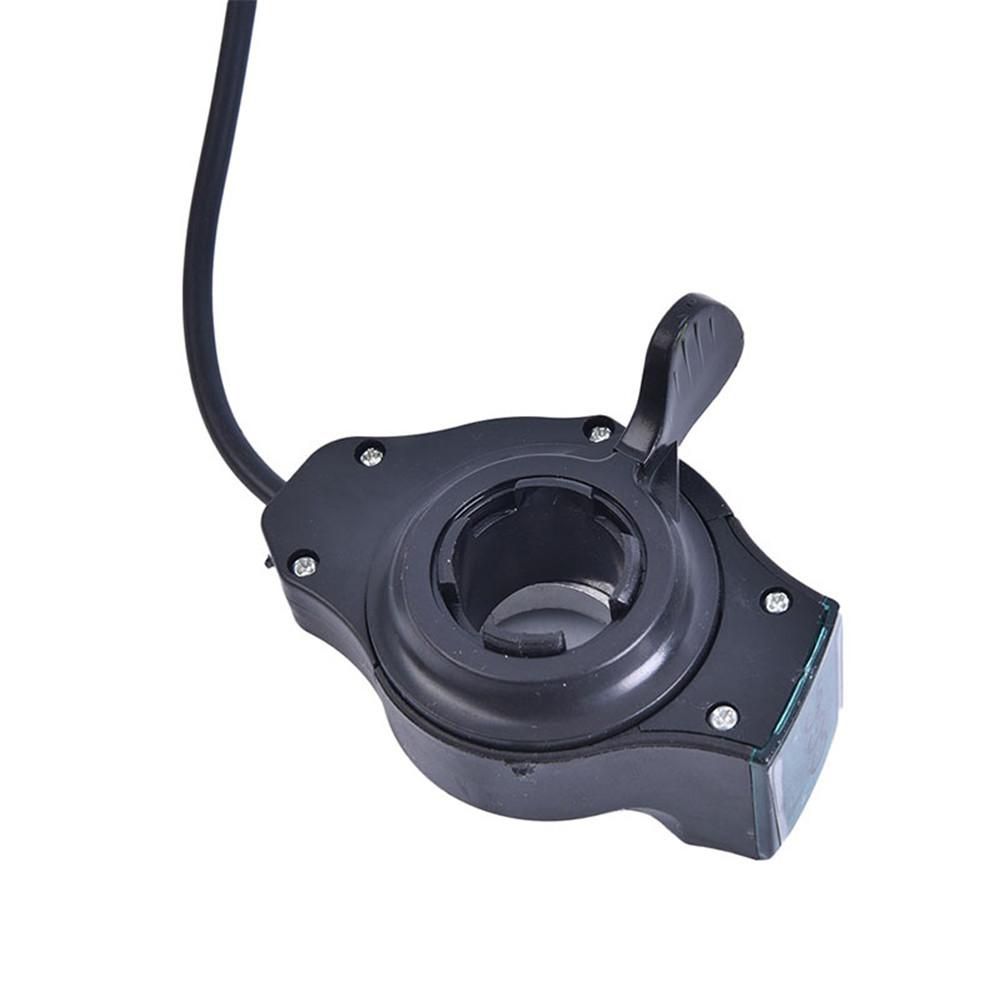 E-bike Thumb Throttle LCD Digital Battery Voltage Display Speed Control Handlebar Grips Switch Electric Bike Accessories
