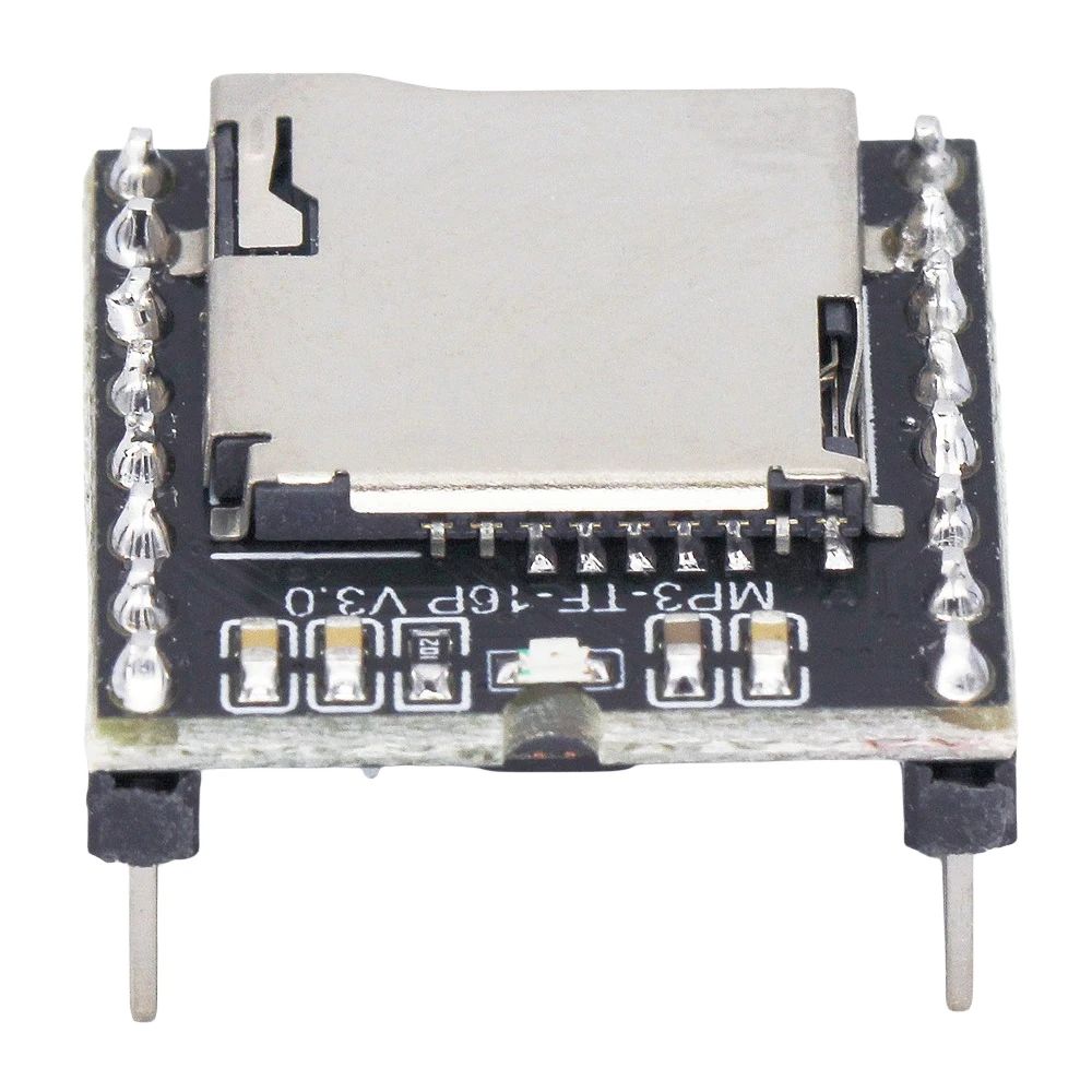 DFPlayer Mini MP3-TF-16P V3.0 MP3 Player Module TF Card U Disk Mini Audio Voice Module Board IO/Serial Port/AD for Arduino DIYv