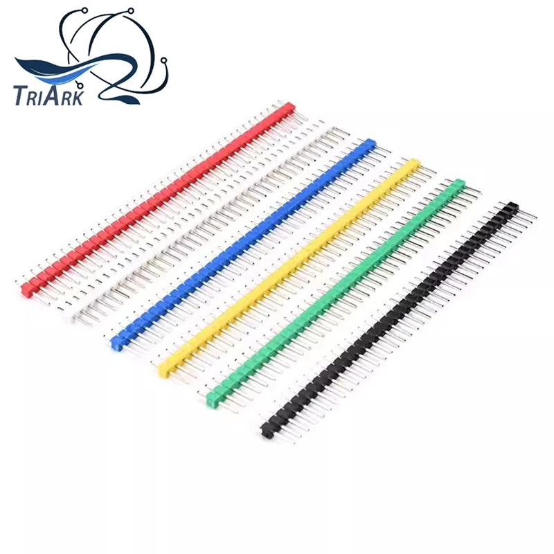 30PCS/set 40 Pin Breakable Pin Header 2.54mm Single Row Male Header Connector Kit PCB Pin Strip For Arduino