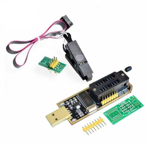 CH341 A 24 25 Series EEPROM Flash BIOS USB Programmer Module + SOIC8 SOP8 Test Clip For EEPROM 93CXX / 25CXX / 24CXX