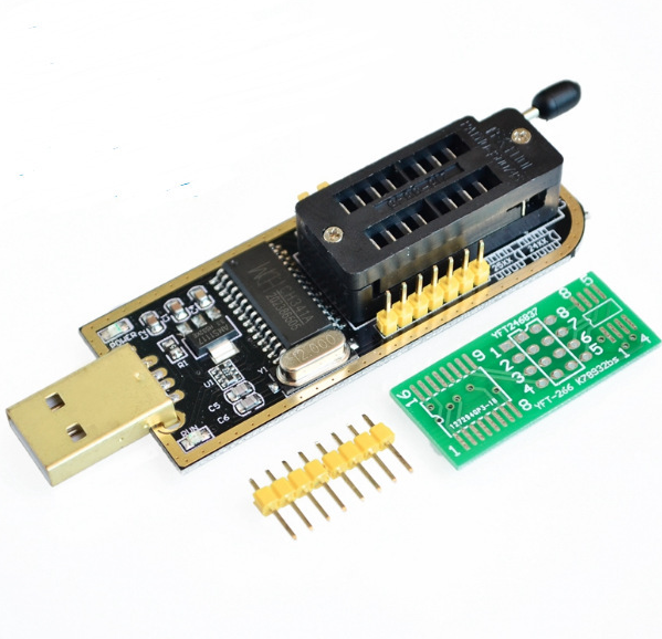 CH341 A 24 25 Series EEPROM Flash BIOS USB Programmer Module + SOIC8 SOP8 Test Clip For EEPROM 93CXX / 25CXX / 24CXX