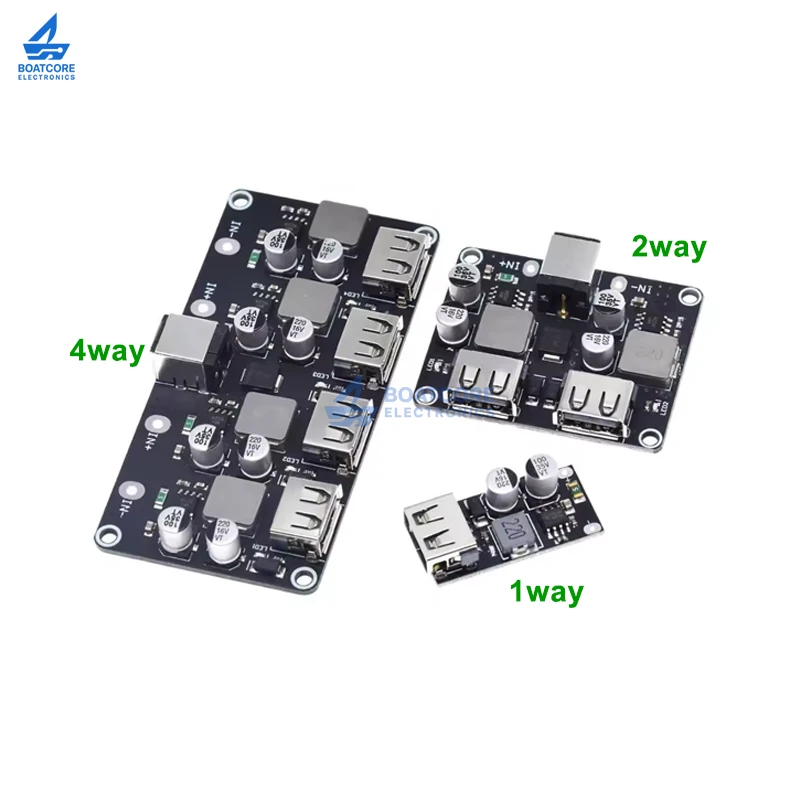 1PCS USB QC3.0 QC2.0 DC-DC Buck Converter Charging Module 6-32V 9V 12V 24V to 5V Fast Quick Charger Circuit Board