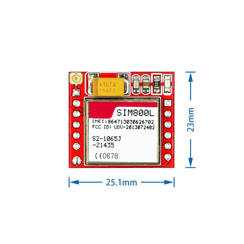 SIM800L GPRS GSM Module Micro SIM Card Core Quad-band TTL Serial Port Antenna PCB Wireless WIFI Board for Arduino Smart Phone