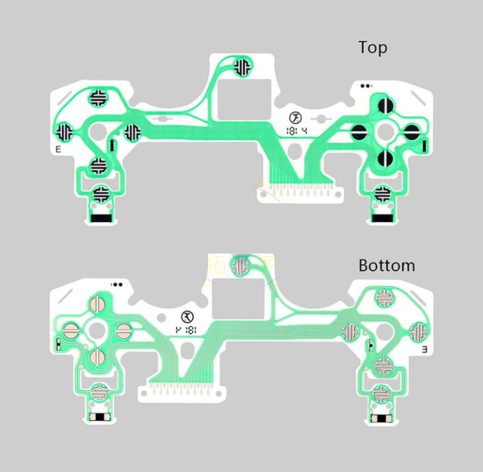 PS4 Controller Conductive Film Button Ribbon Flex Cable for JDM-001/JDM-011/JDM-010 DUALSHOCK 4 PS4 Wireless Controller