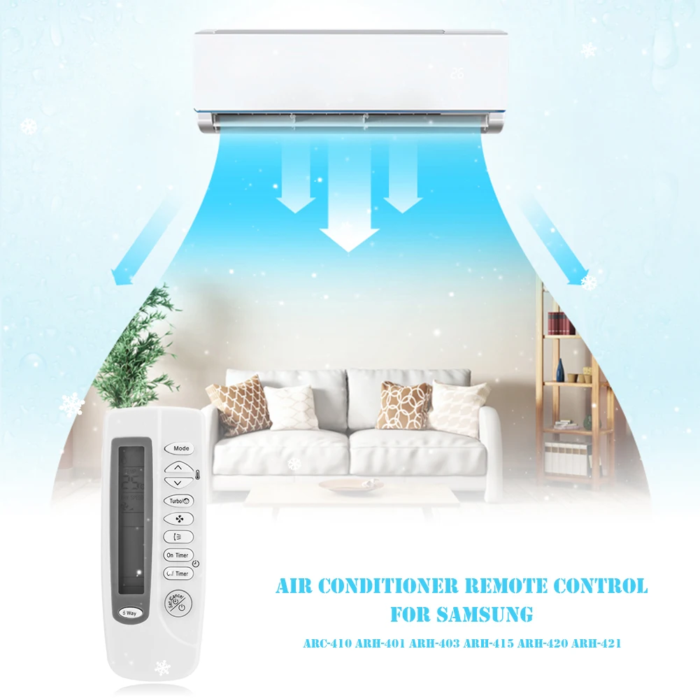 Universal Air Conditioner Remote Control Replacement for Samsung ARC-410 ARH-401 ARH-403 ARH-415 ARH-420 ARH-421