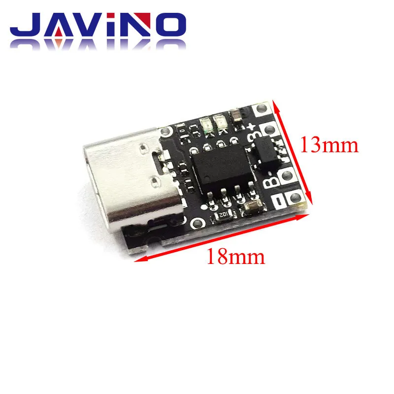 Type-C USB TP4057 1A Lithium Battery Charging Protection Board Module Polymer Battery Over TP4056 With Temperature Protection