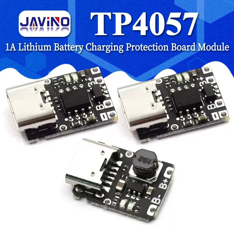 Type-C USB TP4057 1A Lithium Battery Charging Protection Board Module Polymer Battery Over TP4056 With Temperature Protection