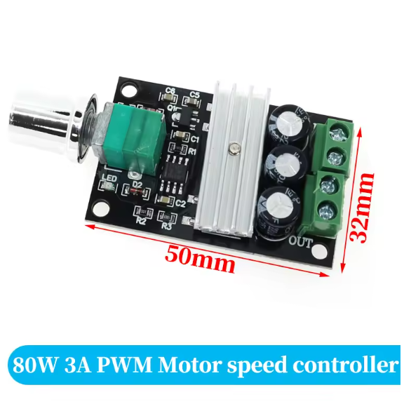 DC 1.8V-35V 2A 3A 5A 10A 30W 80W 90W PWM Motor Speed Controller Low Voltage Motor Speed Controller PWM Adjustable Drive Module