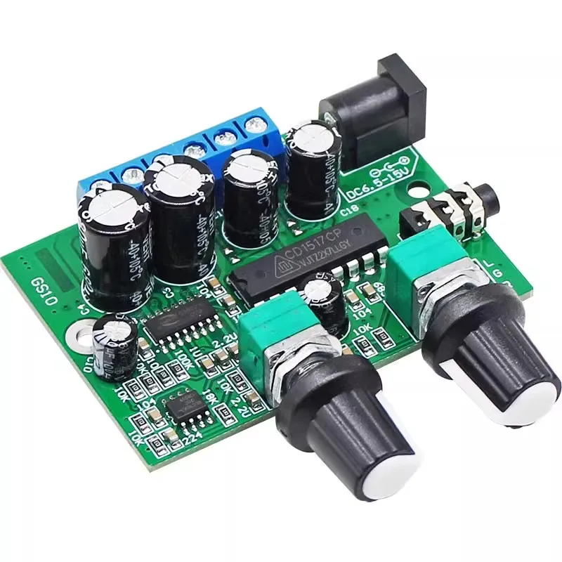 2.1 Channel Class D HiFi Power Amplifier Board 25W+6W+6W DC 6.5-15V Sound Amp Volume Control for Speaker Subwoofer Home Theater