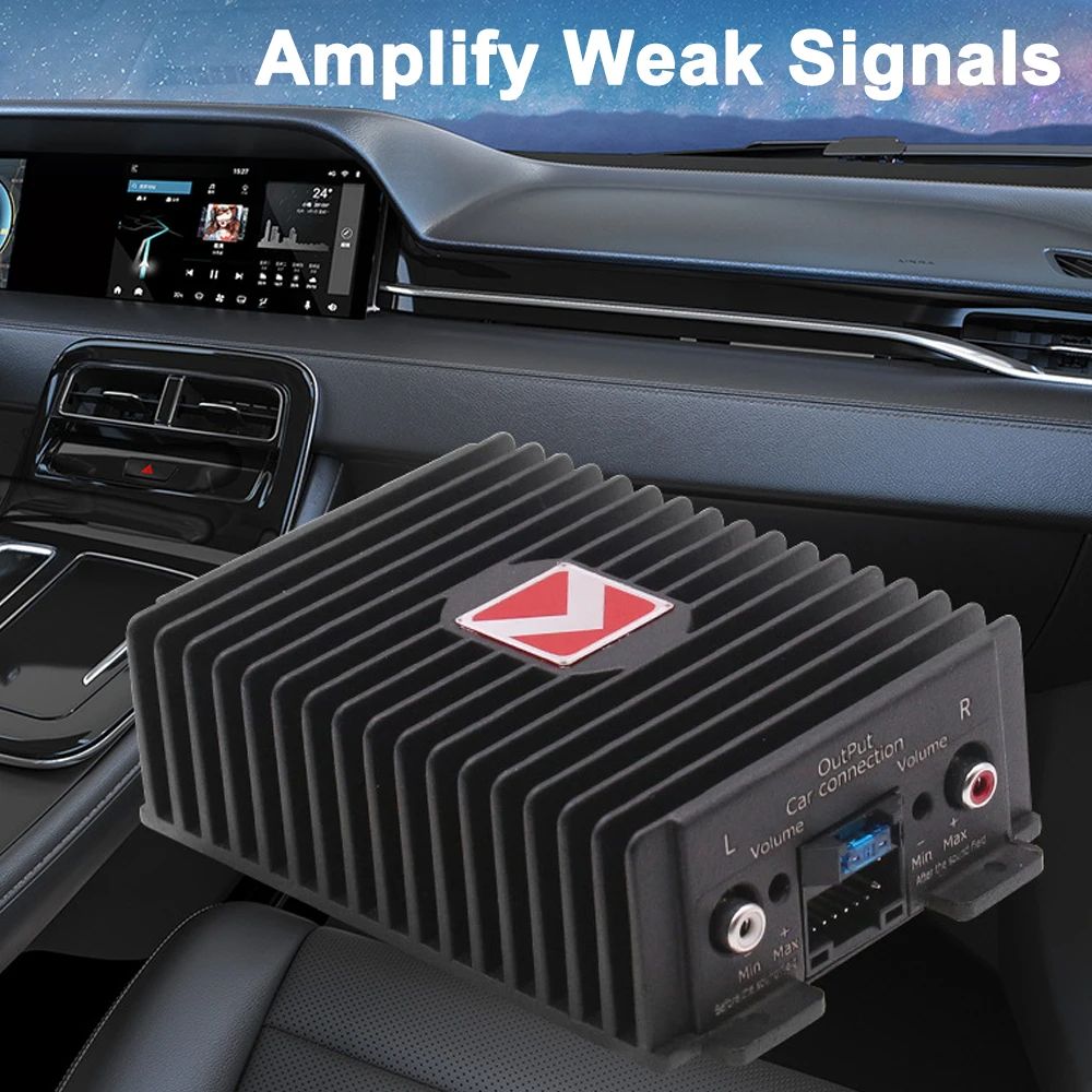 4-Channel Car Amplifier 80Wx4 Audio Modification Power Amplifier Digital Sound Processor Class A/B for Android Car Player