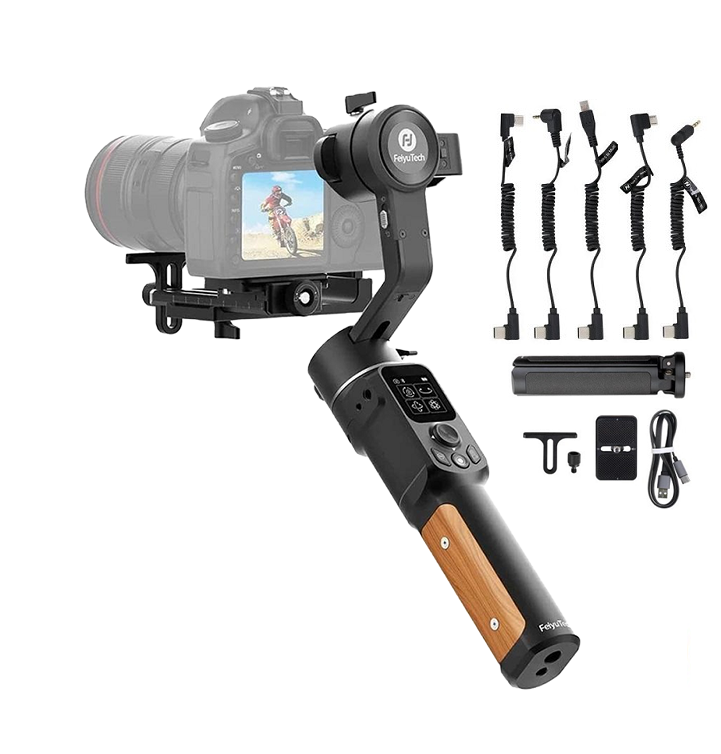 FeiyuTech AK2000C 3 Axis Camera Stabilizer Gimbal DSLR Handheld  VLOG Shooting For Camera Lumix Canon Sony Nikon Panasonic Fuji