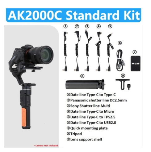 FeiyuTech AK2000C 3 Axis Camera Stabilizer Gimbal DSLR Handheld  VLOG Shooting For Camera Lumix Canon Sony Nikon Panasonic Fuji