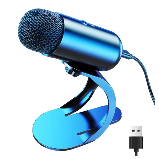 Professional USB Condenser Conference Microphone Desktop Mic Computer Gaming Microphone for Podcast Recording Studio Streaming