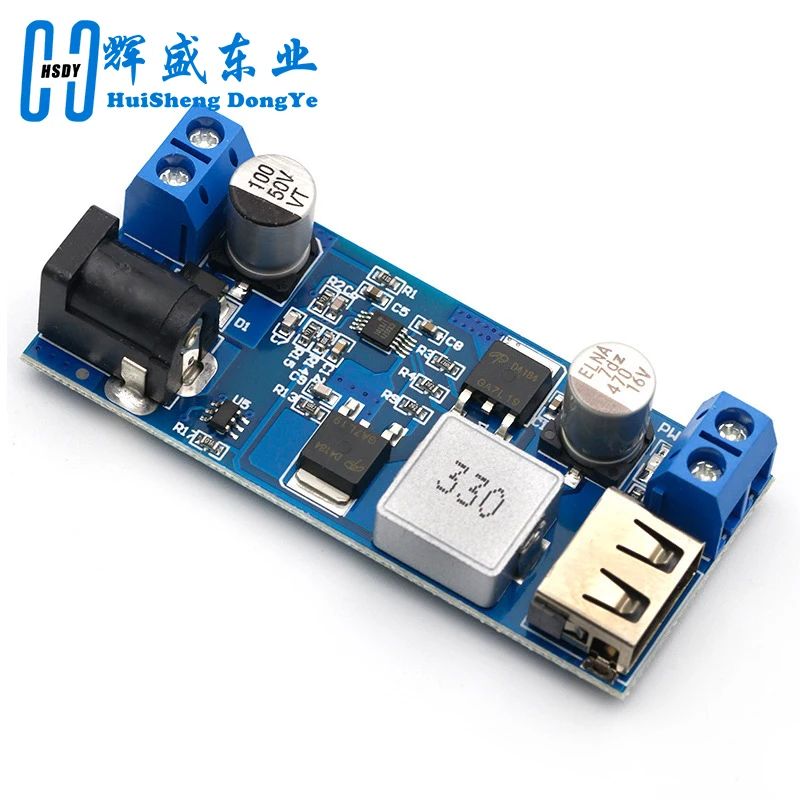 DC-DC 24V/12V To 5V 5A Step Down Power Supply Buck Converter Replace LM2596S Adjustable USB Step-down Charging Module For Phone
