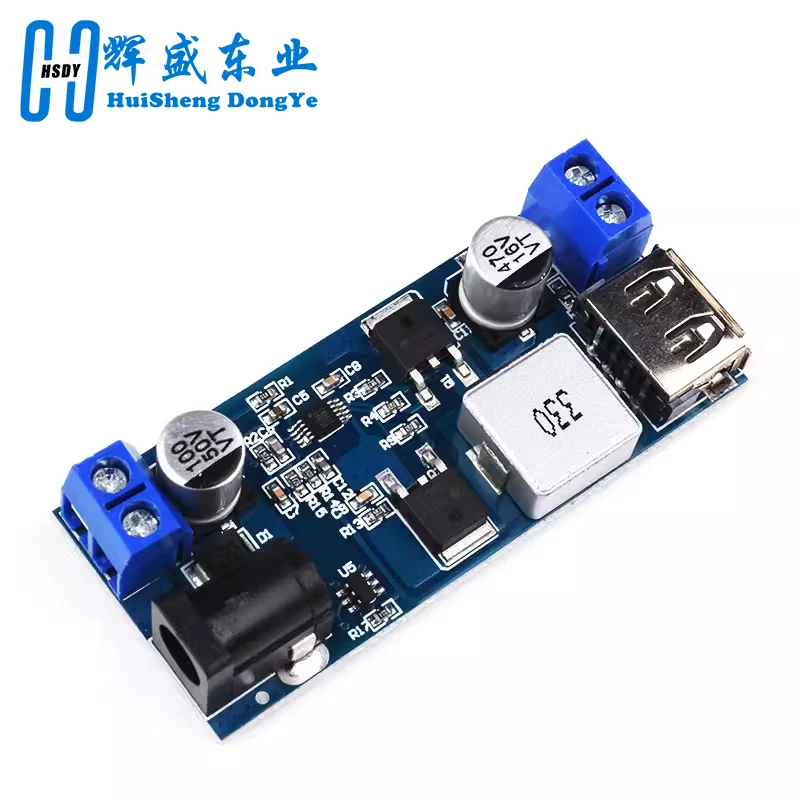 DC-DC 24V/12V To 5V 5A Step Down Power Supply Buck Converter Replace LM2596S Adjustable USB Step-down Charging Module For Phone