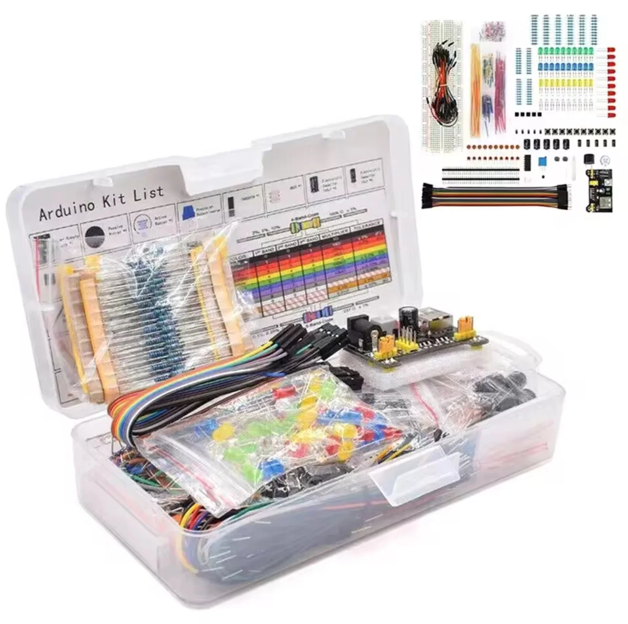 DIY Project Starter Kit For Arduino UNO R3 Kit Electronic DIY Kit Electronic Component Set With Tie-points Breadboard