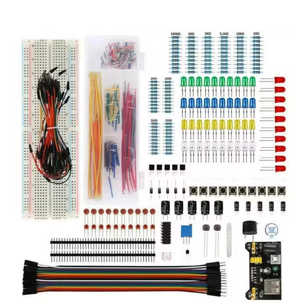 DIY Project Starter Kit For Arduino UNO R3 Kit Electronic DIY Kit Electronic Component Set With Tie-points Breadboard