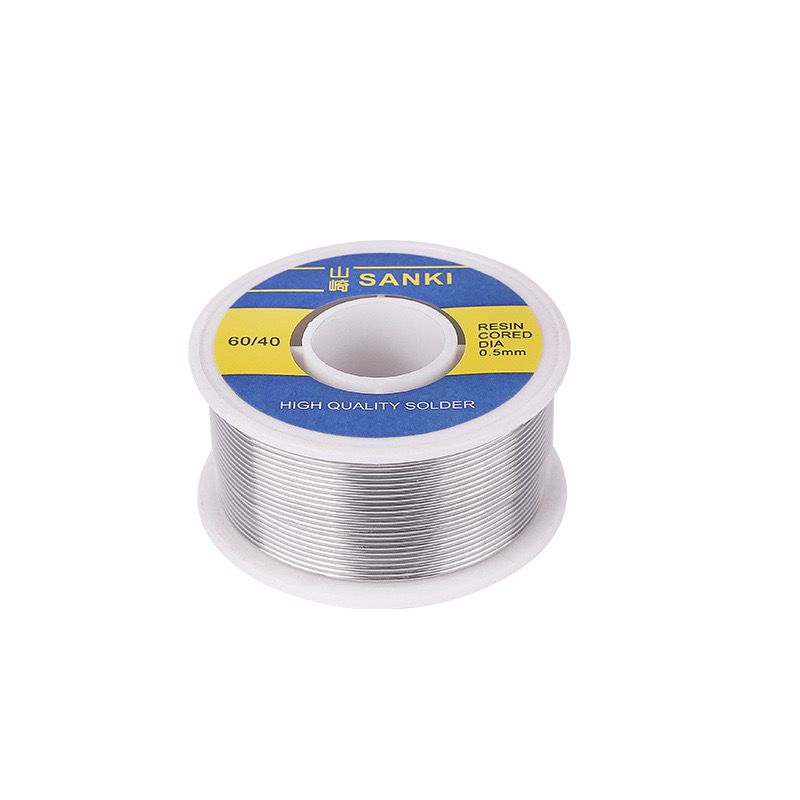 SANKI solder wire 500g 100g 1mm rosin core with 6040 low temp high purity no clean electrical soldering for repair less smoke/splash