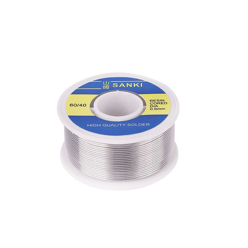 SANKI solder wire 500g 100g 1mm rosin core with 6040 low temp high purity no clean electrical soldering for repair less smoke/splash