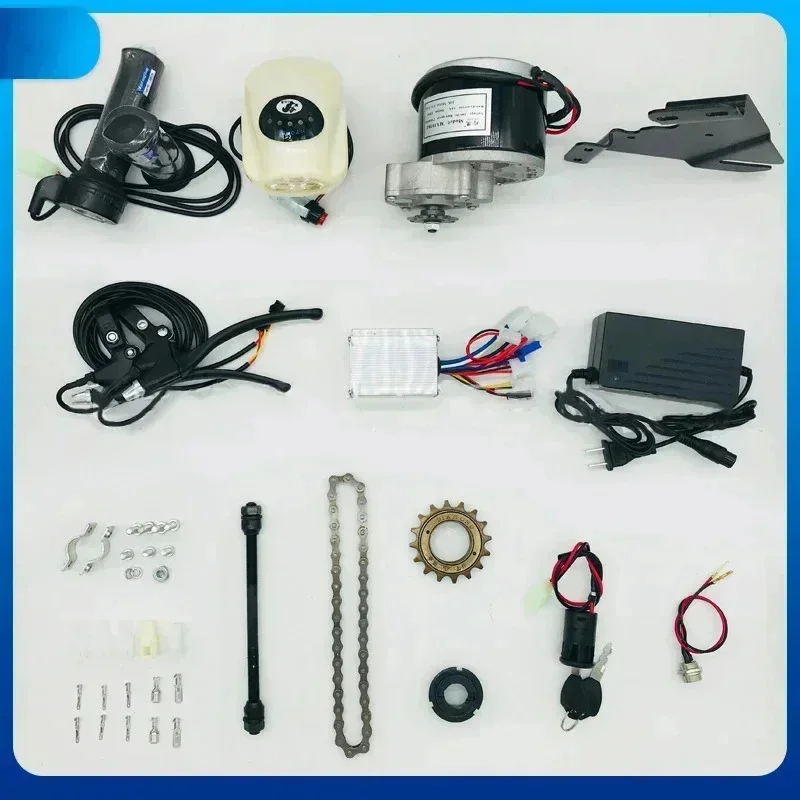 24V250W Bicycle Modification Electric Bicycle Kit Mountain Bike Modification Electric Accessories DIY Modification Kit 15pcs set