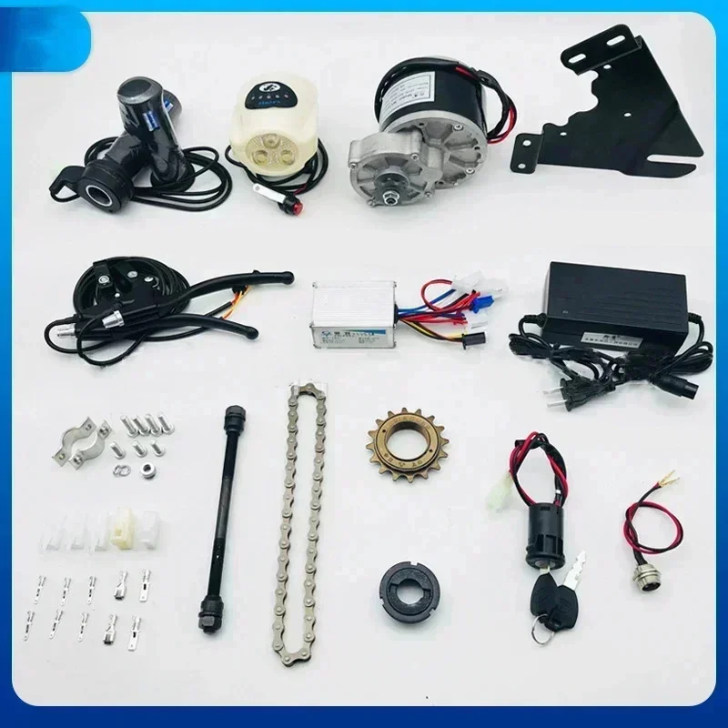 24V250W Bicycle Modification Electric Bicycle Kit Mountain Bike Modification Electric Accessories DIY Modification Kit 15pcs set