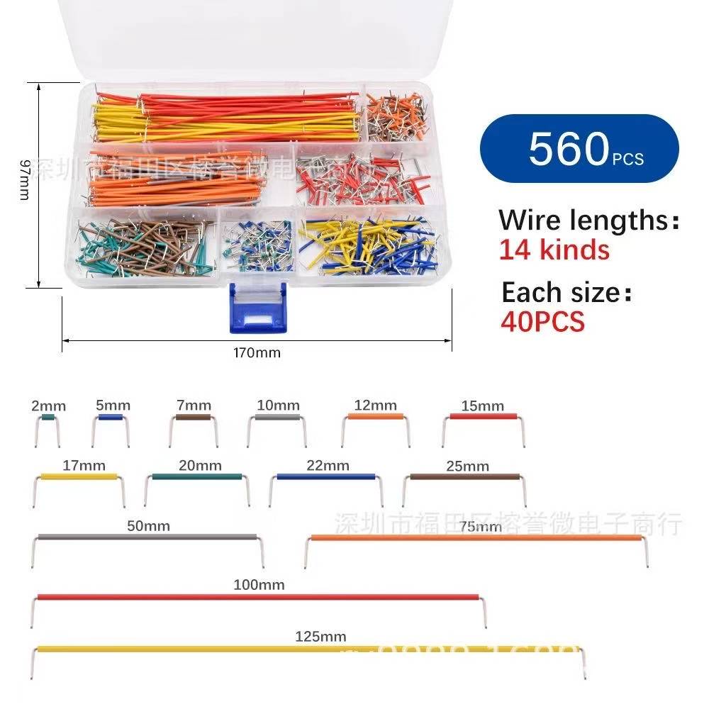 Hot Sell 140pcs 560pcs 840pcs U Shape Solderless Breadboard Jumper Cable Wire Kit For Arduino Shield For raspberry pi Drop Shipping