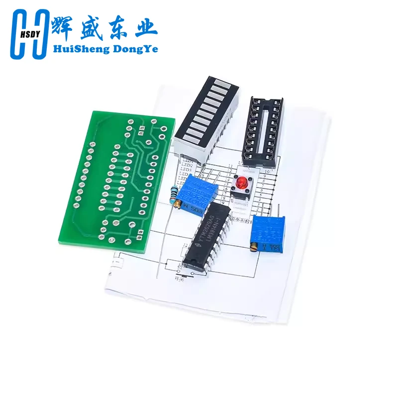 LM3914 10 Segment 3.7V Lithium 12V Battery Capacity Indicator Module Power Level Tester LED Display Electronic DIY Kits