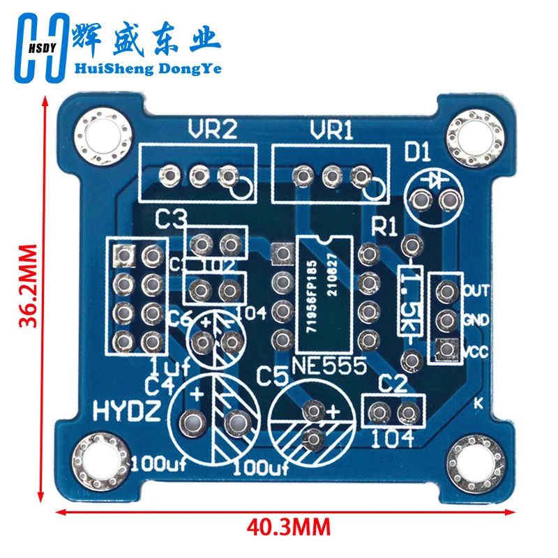 NE555 Pulse Generator Pulse Starter Duty Cycle and Frequency Adjustable Module DIY Kit Oscillator Square Wave Signal Generator