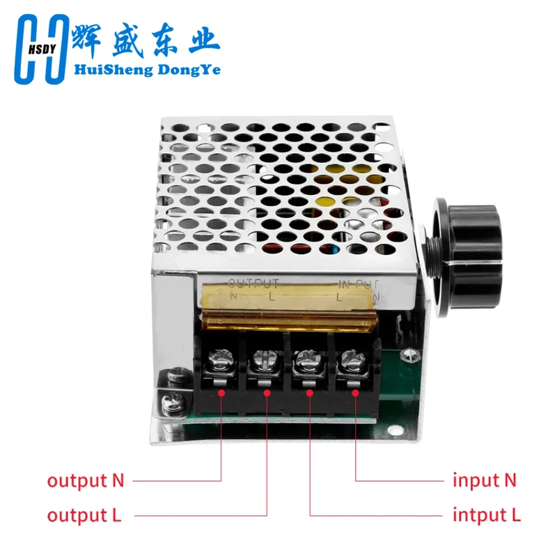 4000W 220V AC SCR Voltage Regulator Dimmer Electric Motor Speed Controller Electronic Volt Regulator Dimmer Thermostat Regulator