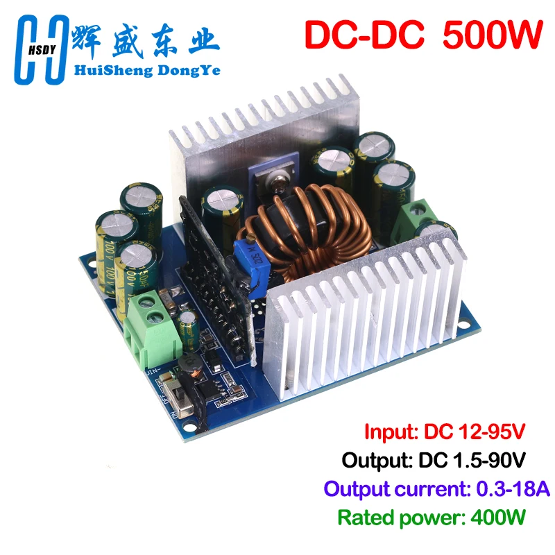 500W 18A Adjustable Power Supply Module DC-DC Step Down Buck Converter LED Driver 12-95V to 2-90V CC CV Voltage Regulator Module