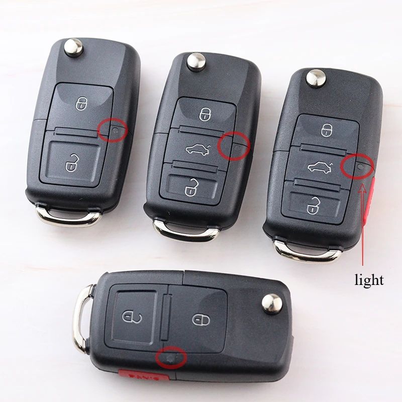 Car Key Fob Shell Case for Volkswagen/VW MK6 Polo Bora Beetle Tiguan Passat Caddy Jetta Eos Scirocco MK4 Golf 5 6 Passat Touran