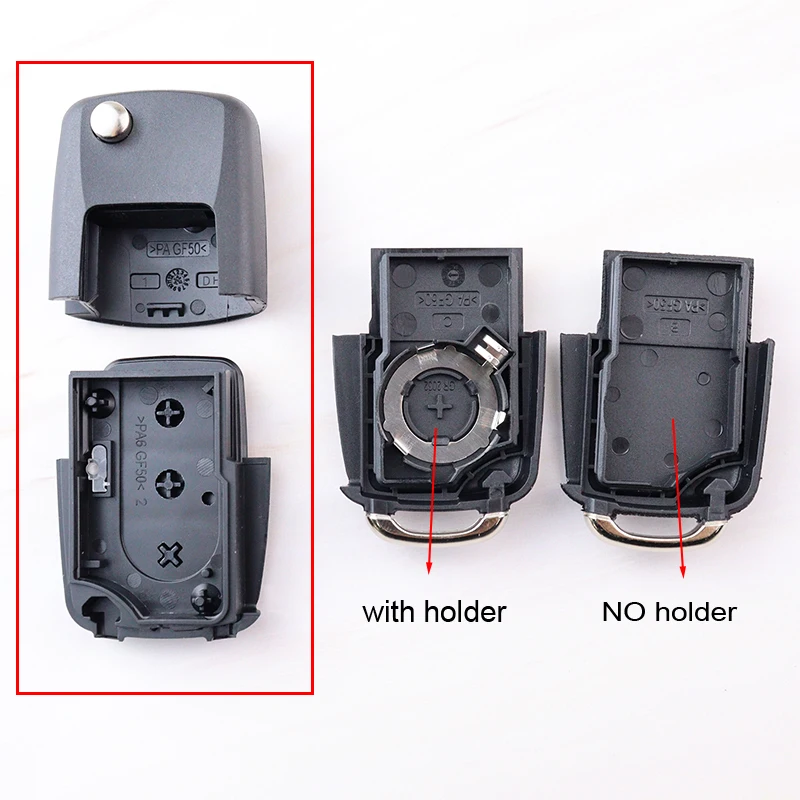 Car Key Fob Shell Case for Volkswagen/VW MK6 Polo Bora Beetle Tiguan Passat Caddy Jetta Eos Scirocco MK4 Golf 5 6 Passat Touran