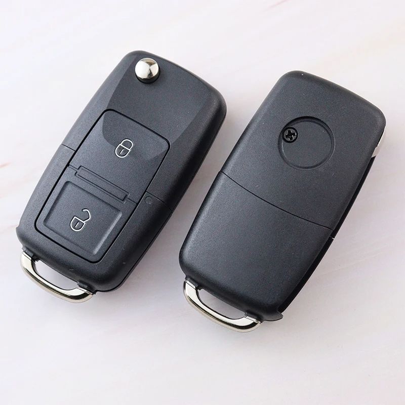 Car Key Fob Shell Case for Volkswagen/VW MK6 Polo Bora Beetle Tiguan Passat Caddy Jetta Eos Scirocco MK4 Golf 5 6 Passat Touran