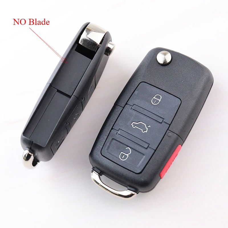 Car Key Fob Shell Case for Volkswagen/VW MK6 Polo Bora Beetle Tiguan Passat Caddy Jetta Eos Scirocco MK4 Golf 5 6 Passat Touran
