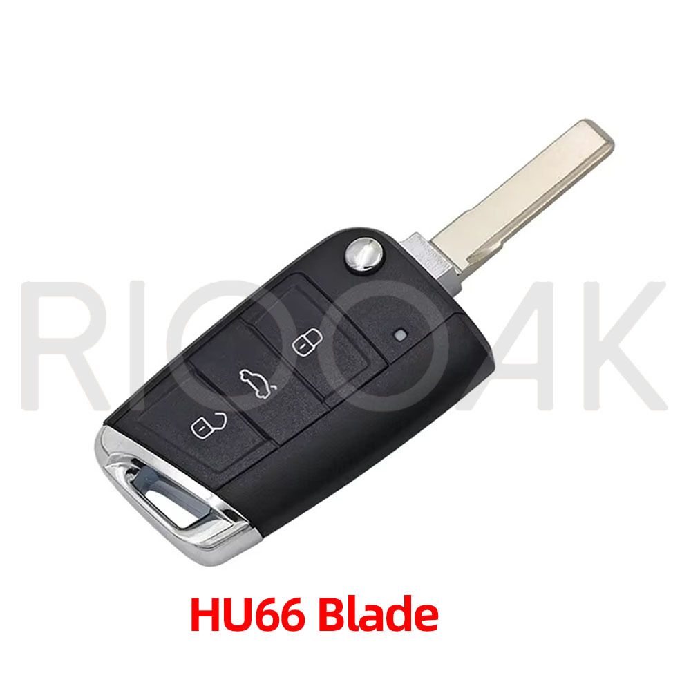 3 4 Buttons Car Key Housing Key Case Shell for Volkswagen/VW/Skoda Golf 7 4 5 Mk4 6 Octavia for Seat Leon Ibiza Altea Mqb Shell