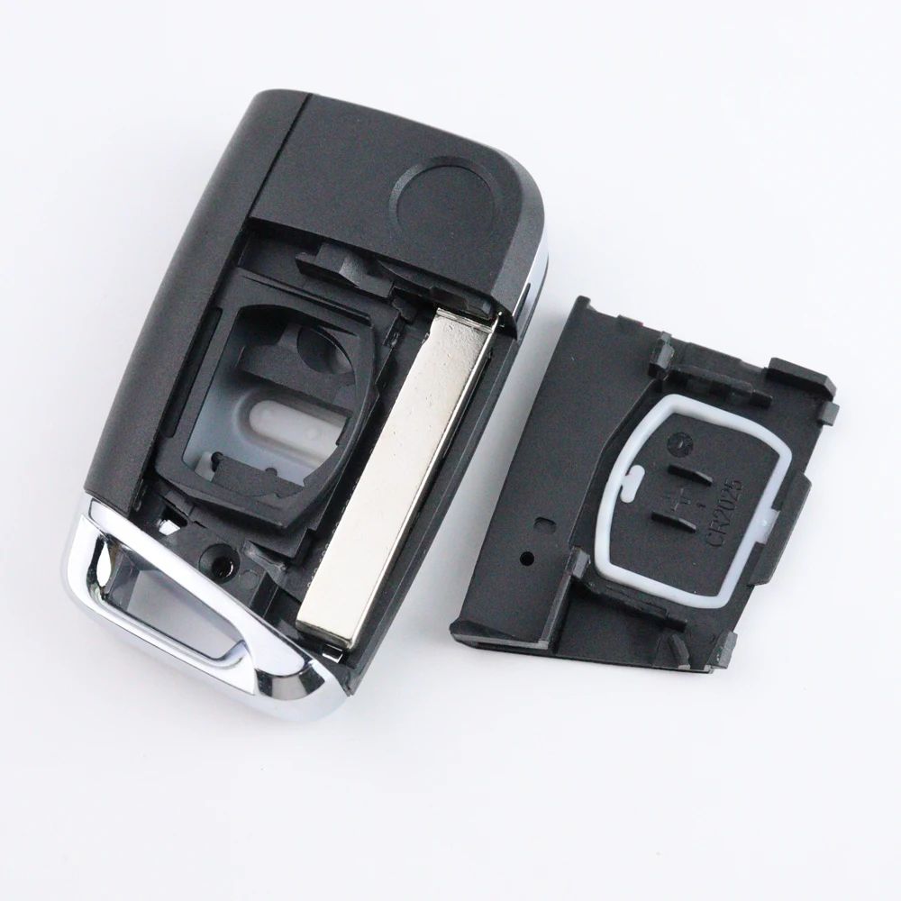 3 4 Buttons Car Key Housing Key Case Shell for Volkswagen/VW/Skoda Golf 7 4 5 Mk4 6 Octavia for Seat Leon Ibiza Altea Mqb Shell