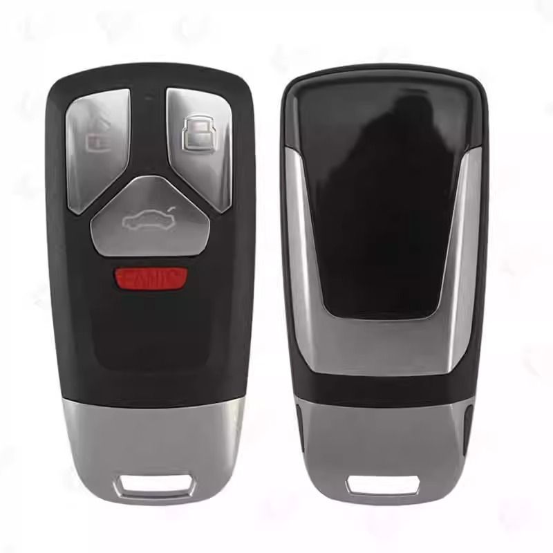 3 4 Buttons Car Key Housing Key Case Shell for Audi A4 A5 A4L S4 S5 S6 S8 Q3 Q5 Q7 TT SQ7 RS S SQ5 2017 2018 2019 without blade